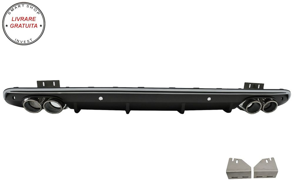 Difuzor Bara Spate cu Ornamente de evacuare Audi Q5 8R Facelift (2013-2016) Bara S- livrare gratuita