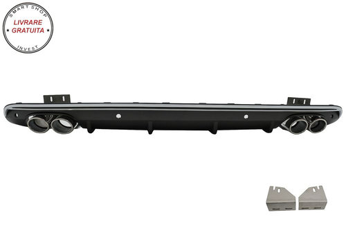 Difuzor Bara Spate cu Ornamente de evacuare Audi Q5 8R Facelift (2013-2016) Bara S- livrare gratuita