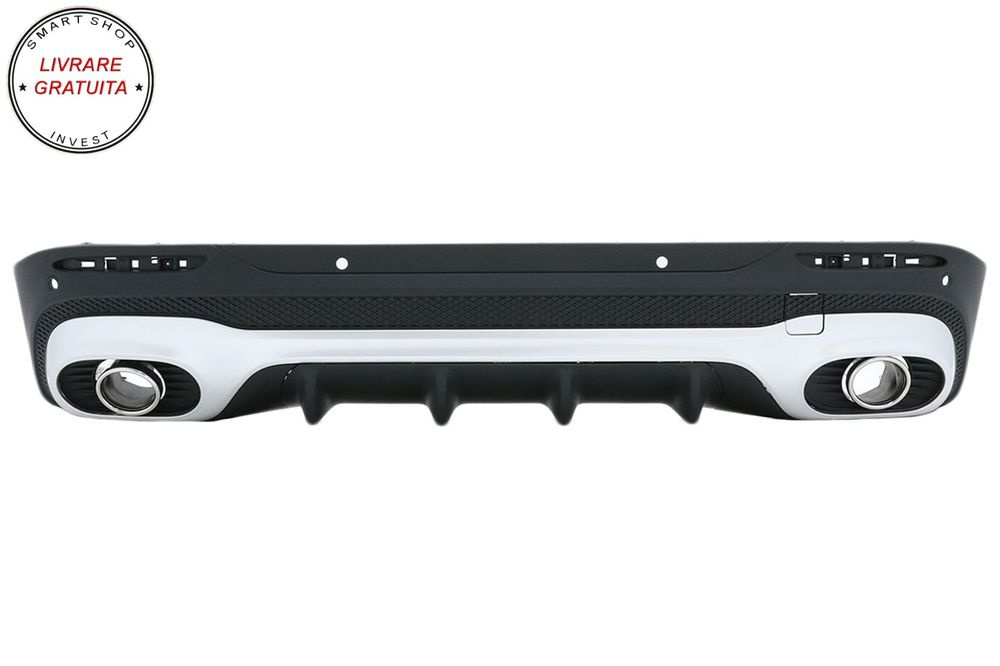 Difuzor Bara Spate cu Ornamente Evacuare Mercedes GLB X247 SUV (2020-up)- livrare gratuita