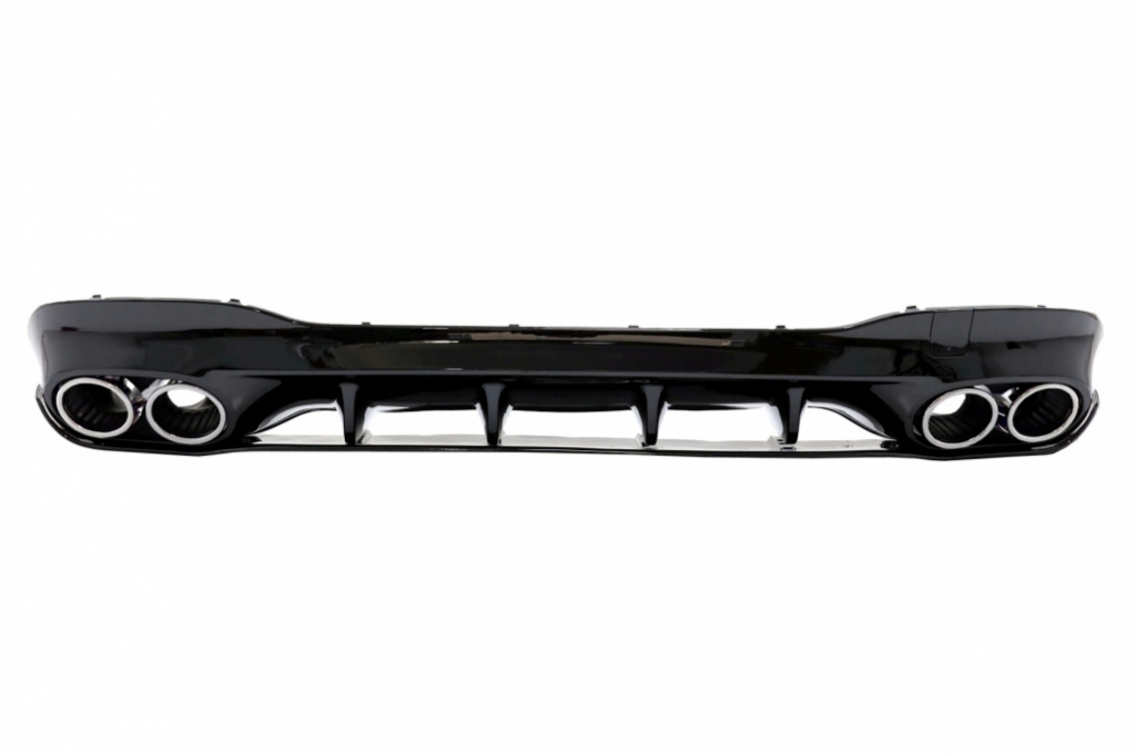 Difuzor Bara Spate cu Ornamente Evacuare compatibil cu Mercedes CLA X118 Shooting Brake C118 Coupe Sport Line (2019-up) CLA45S Design Aerodynamic Package RDMBC118CLA45C
