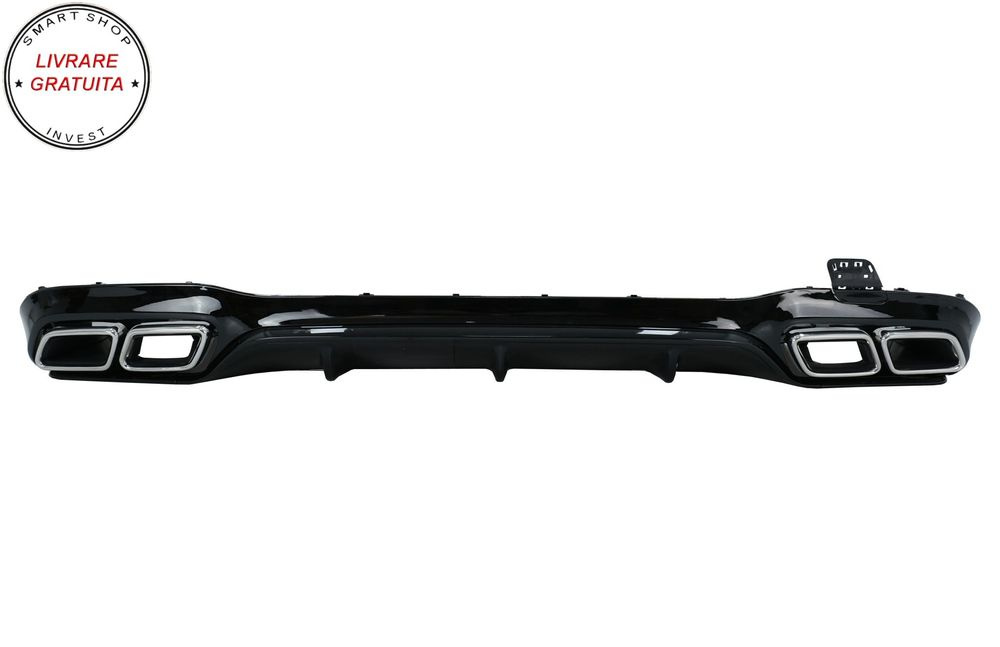 Difuzor Bara Spate cu Ornamente tobe Crom Mercedes E-Class W213 (2016-2019) E63 De- livrare gratuita