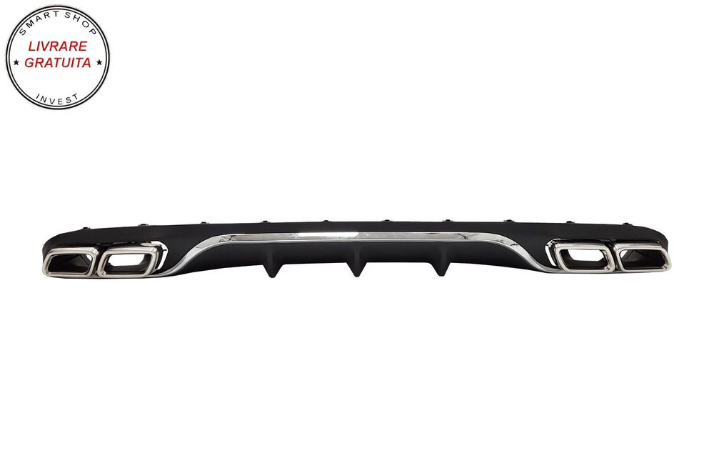 Difuzor Bara Spate cu Ornamente Tobe Mercedes E-Class W213 S213 Standard (2016-201- livrare gratuita