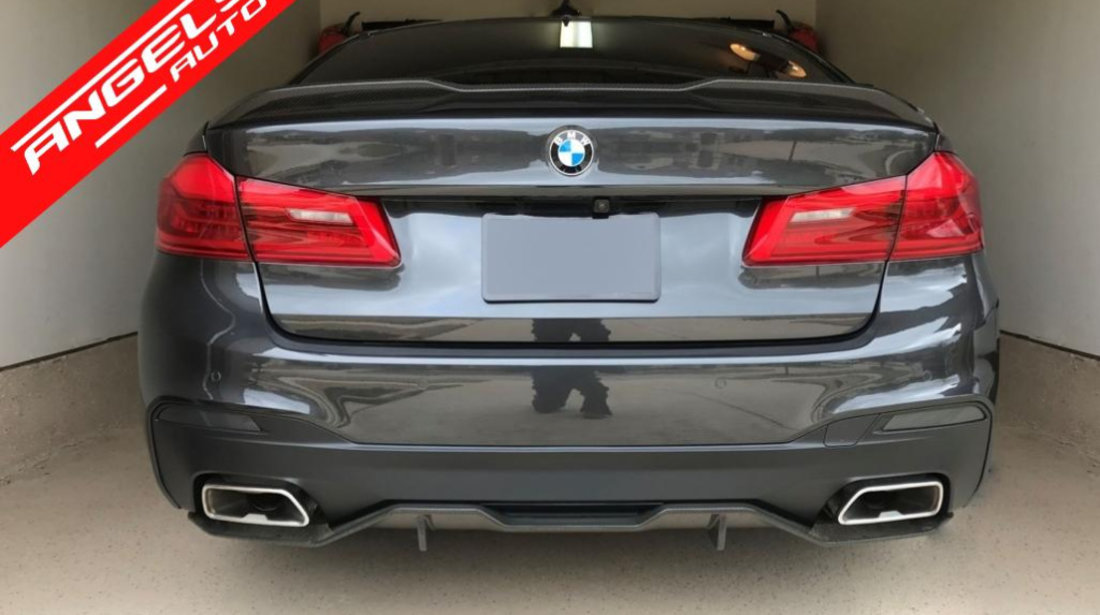 Difuzor Bara Spate cu tobe BMW G30 G38 540 M Performance Carbon Look