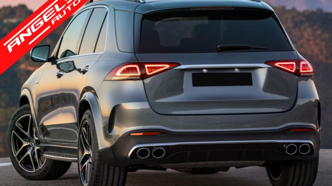 Difuzor Bara Spate cu Tobe Mercedes GLE W167 SUV 2019-Up GLS53 Design