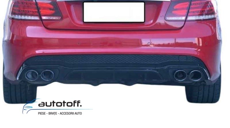 Difuzor bara spate E53 Mercedes C207 Facelift (13-16) Full negru lucios