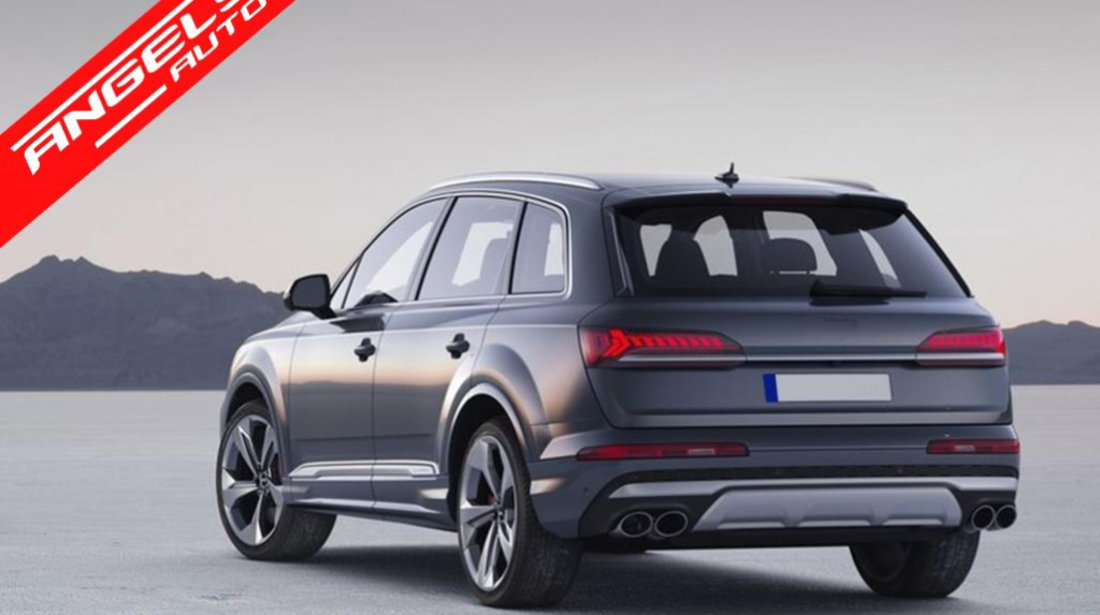 Difuzor Bara Spate Evacuare Dubla Audi Q7 SUV 4M Facelift (2020-up)