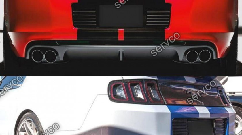 Difuzor bara spate Ford Mustang V6 GT GT500 Style 2013-2014 v15