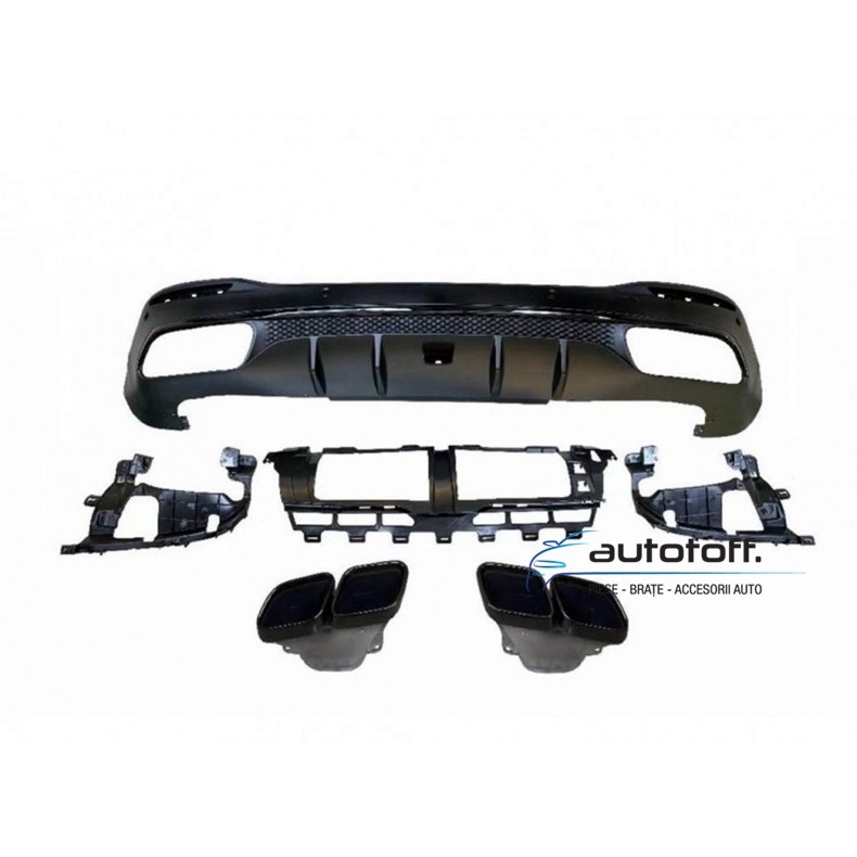 Difuzor bara spate GLE W167 (2019+) Full Black Look 63 AMG