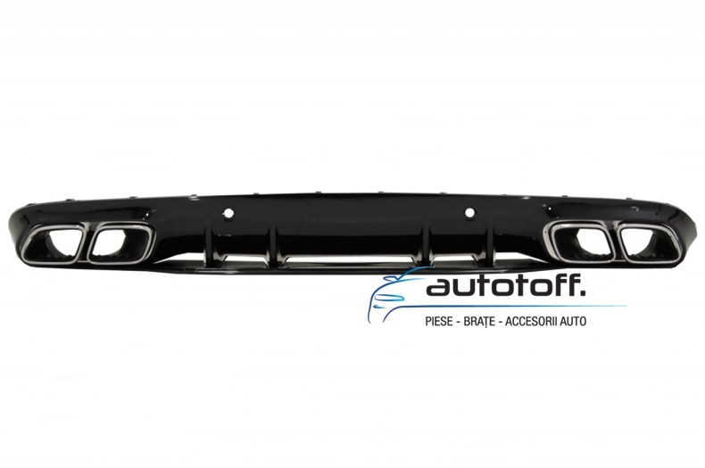 Difuzor bara spate Mercedes C-Class C205 A205 AMG Line (14-20) Chrome Look