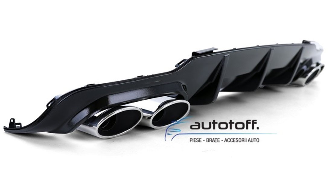 Difuzor bara spate Mercedes C-Class W204 Facelift (11-14) AMG Black Look