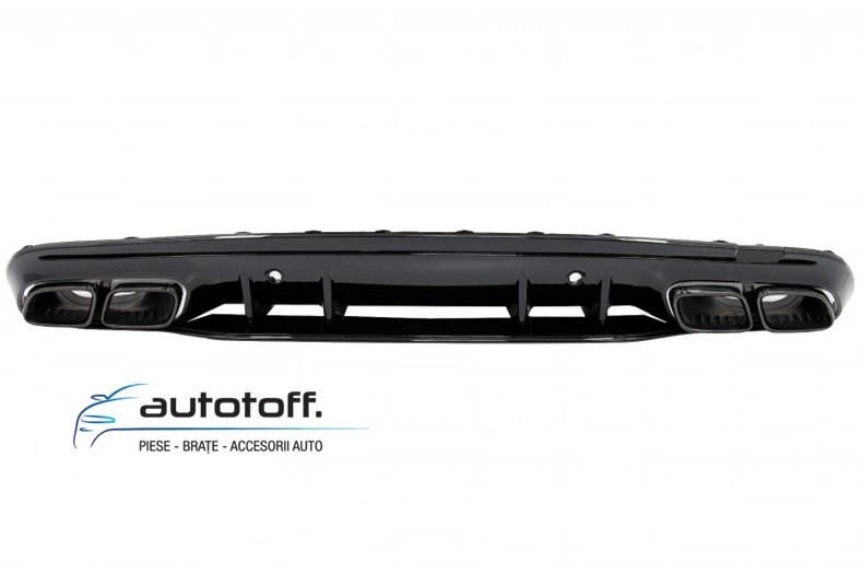 Difuzor bara spate Mercedes C-Class W205 S205 (14-20) C63S Black Design