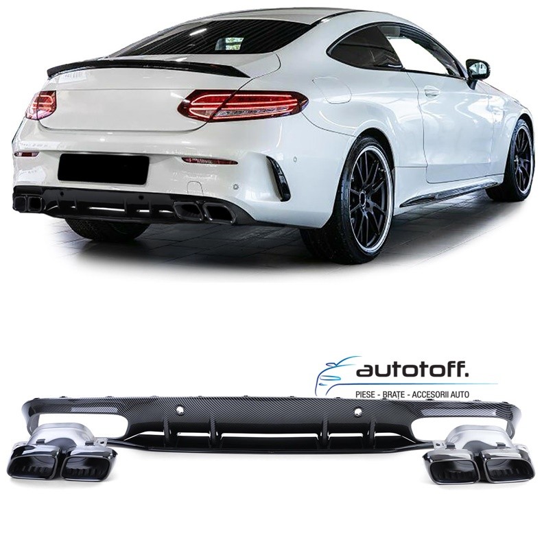 Difuzor bara spate Mercedes C205 Coupe C-Class Facelift (2018+) Carbon Design
