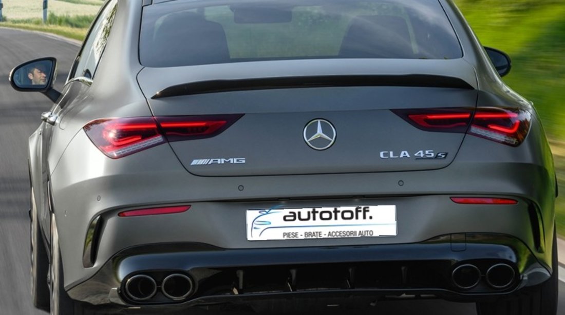 Difuzor bara spate Mercedes CLA W118 X118 C118 AMG Line (2018+) Black Look