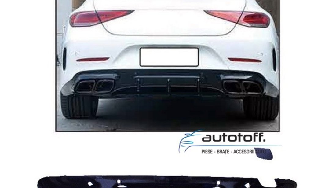 Difuzor bara spate Mercedes CLS C257 (2018+) NEW DESIGN 63AMG FULL BLACK