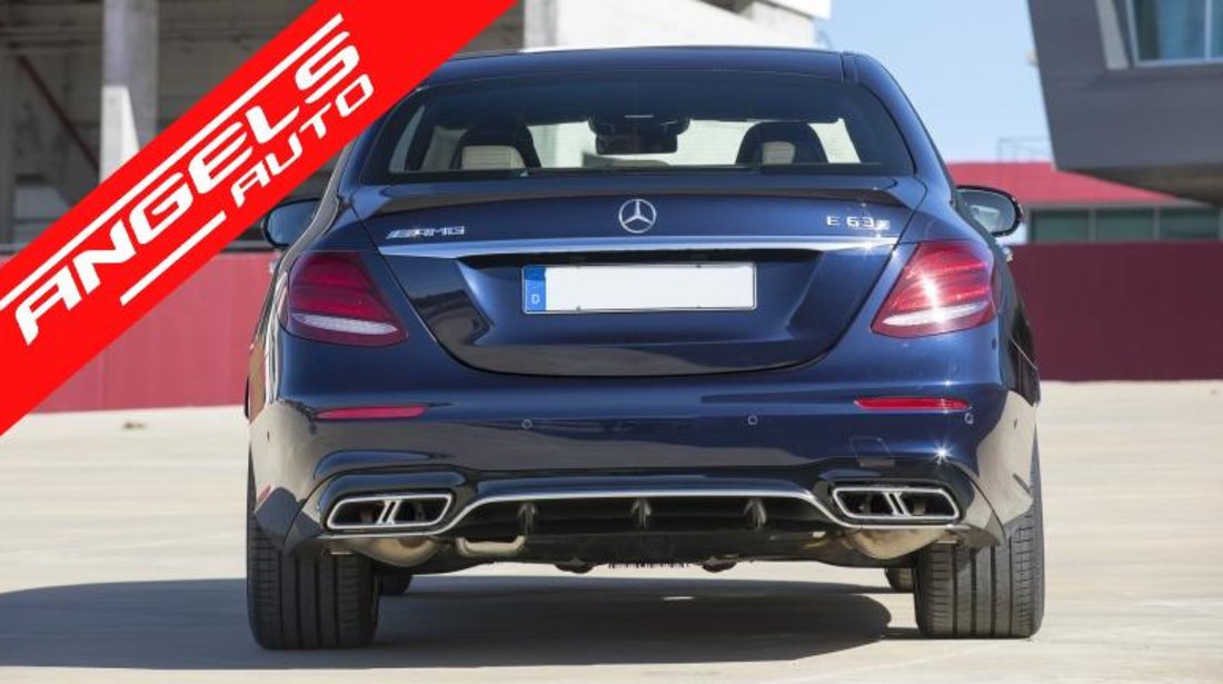 Difuzor Bara Spate Mercedes E-Class W213 (2016+) E63 AMG Design Crom