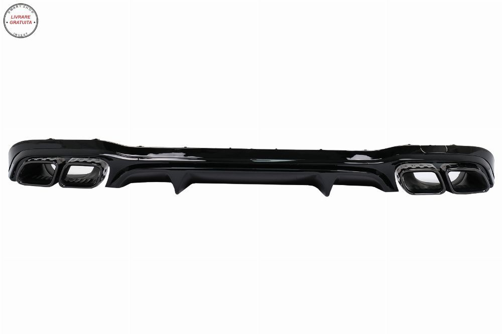 Difuzor Bara Spate Mercedes E-Class W213 Facelift Sedan (2020-Up) Negru Lucios- livrare gratuita