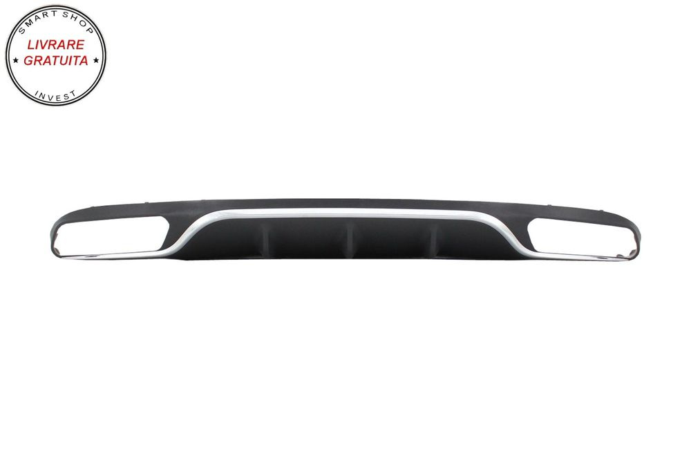 Difuzor Bara Spate Mercedes E-Class W213 S213 Standard (2016-2019) E63 Design Crom- livrare gratuita