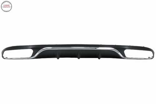 Difuzor Bara Spate Mercedes E-Class W213 S213 Standard (2016-2019) E63 Design Crom