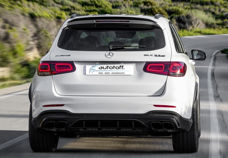 Difuzor bara spate Mercedes GLC X253 SUV Facelift (2019+) AMG Black Look