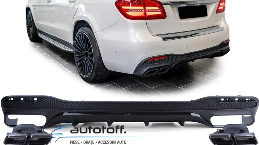 Difuzor bara spate Mercedes GLS X166 Facelift (15-19) Black Look