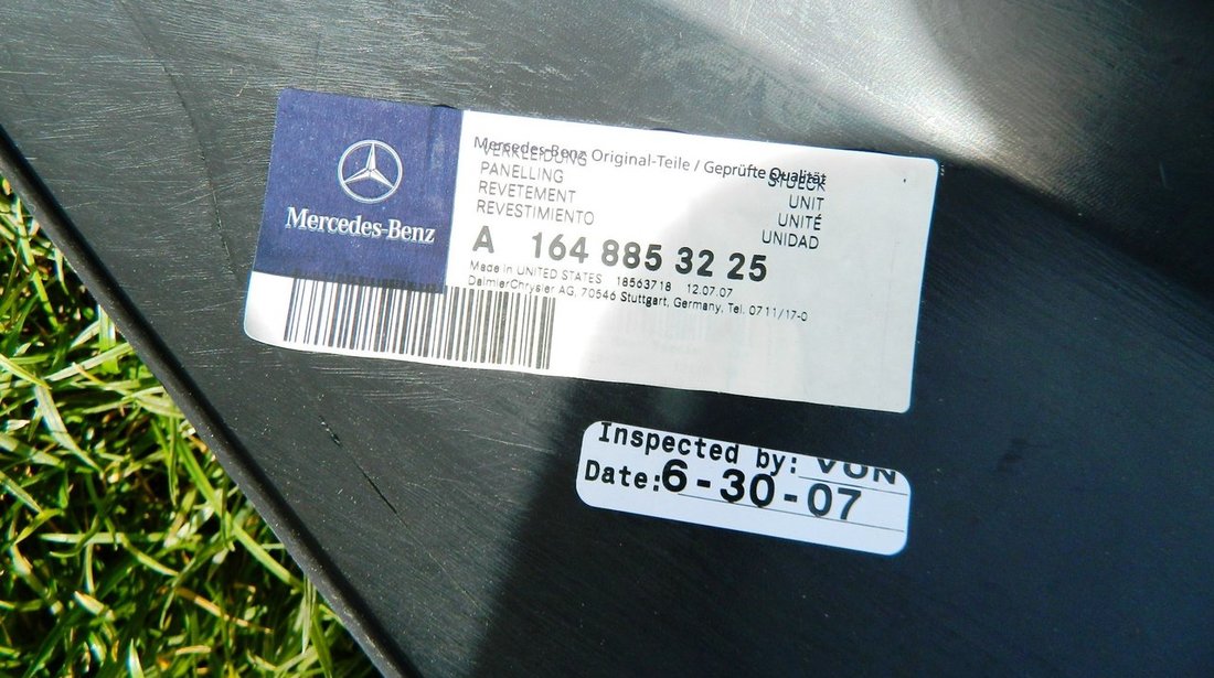 Difuzor bara spate Mercedes W164 model 2006-2011 cod A1648853225