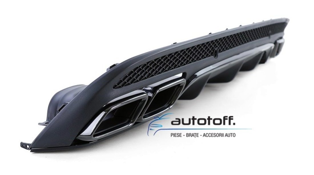 Difuzor Bara Spate Mercedes W205 C-Class (14-18) C63 Black Design