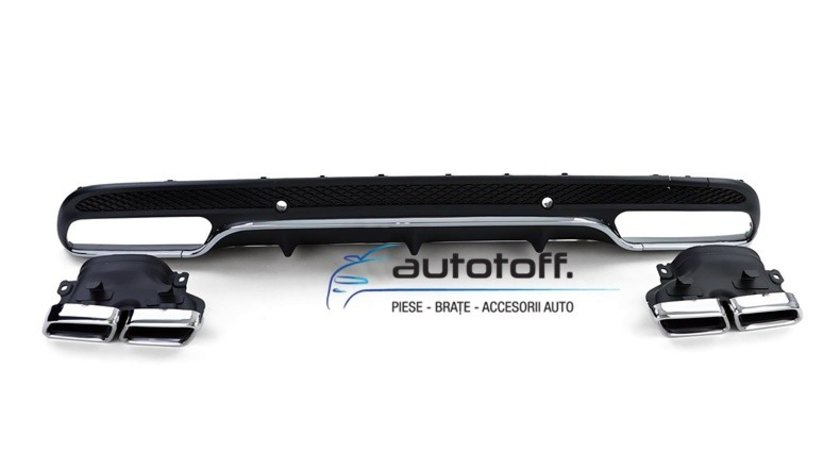 Difuzor bara spate Mercedes W205 C-Class (14-18) C63 Chrome Design