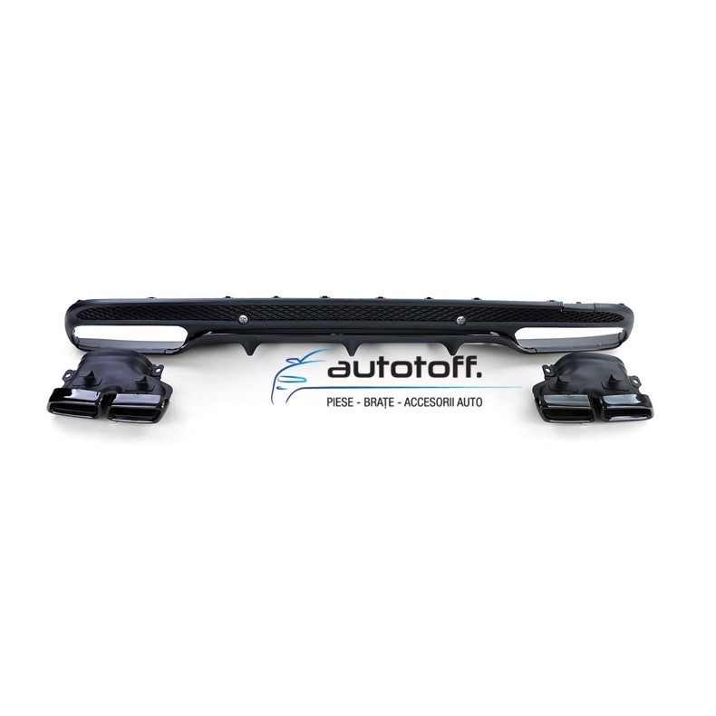 Difuzor Bara Spate Mercedes W205 C-Class (14-18) C63 Black Design