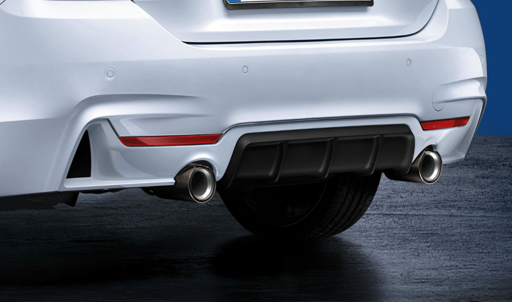 Difuzor Bara Spate Oe Bmw Seria 4 F36 2014→ M Performance Negru Mat 51192339218