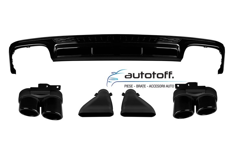 Difuzor bara spate S6 Audi A6 C8 (2018+) Full Black