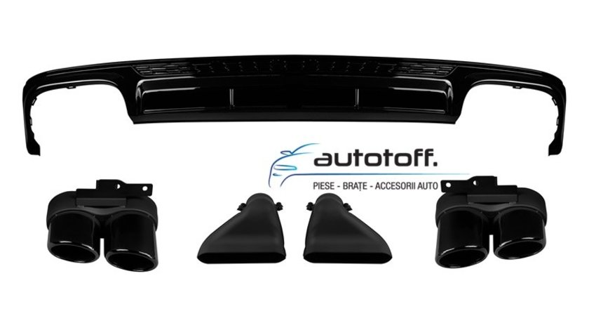Difuzor bara spate S6 Audi A6 C8 (2018+) Full Black