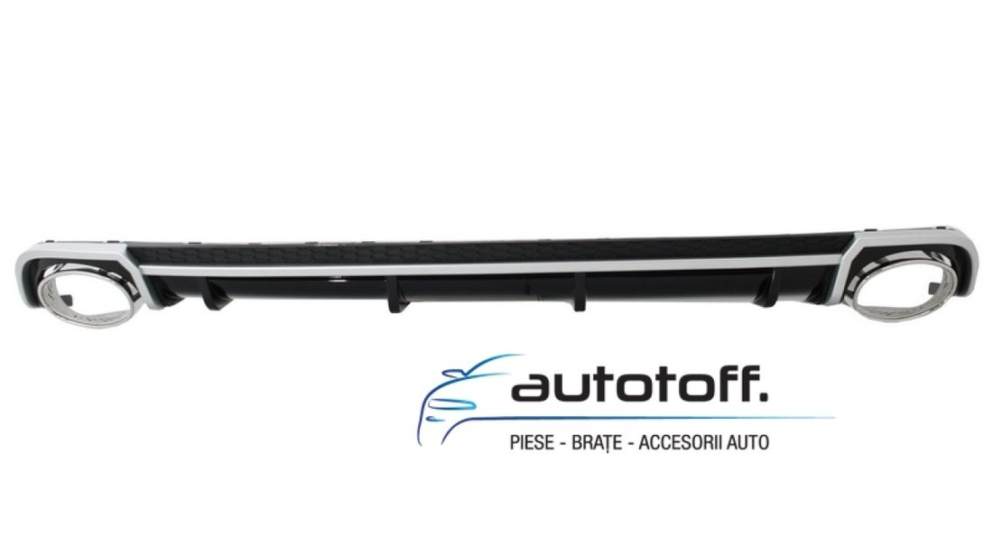 Difuzor Bara Spate si Ornamente Evacuare Audi A4 B9 8W (2016+) Sedan/Avant RS4 Design