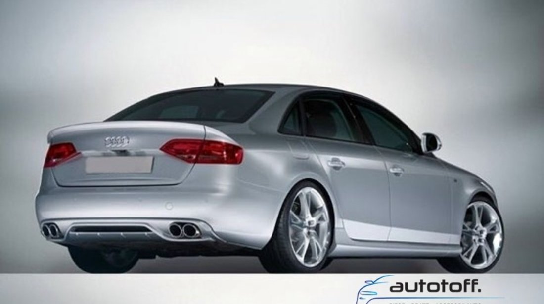 Difuzor bara spate si ornamente evacuare Audi A4 B8 8K (2008-2011) ABT Design