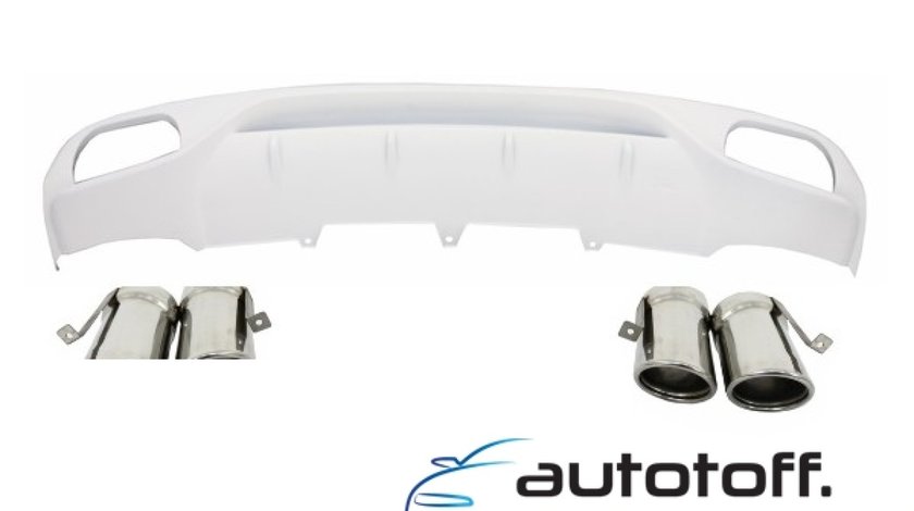 Difuzor Bara Spate si Ornamente Evacuare Audi A4 B8 (2007-2012)