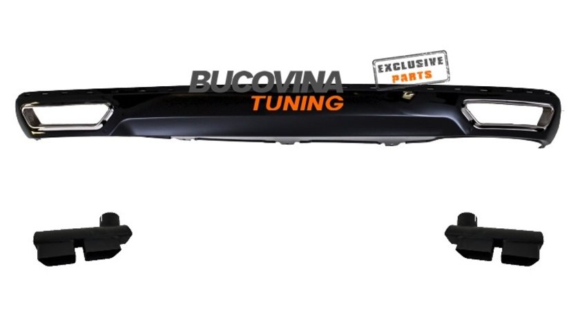 DIFUZOR BARA SPATE SI ORNAMENTE EVACUARE AUDI A6 4G (2010-2014) W12 DESIGN