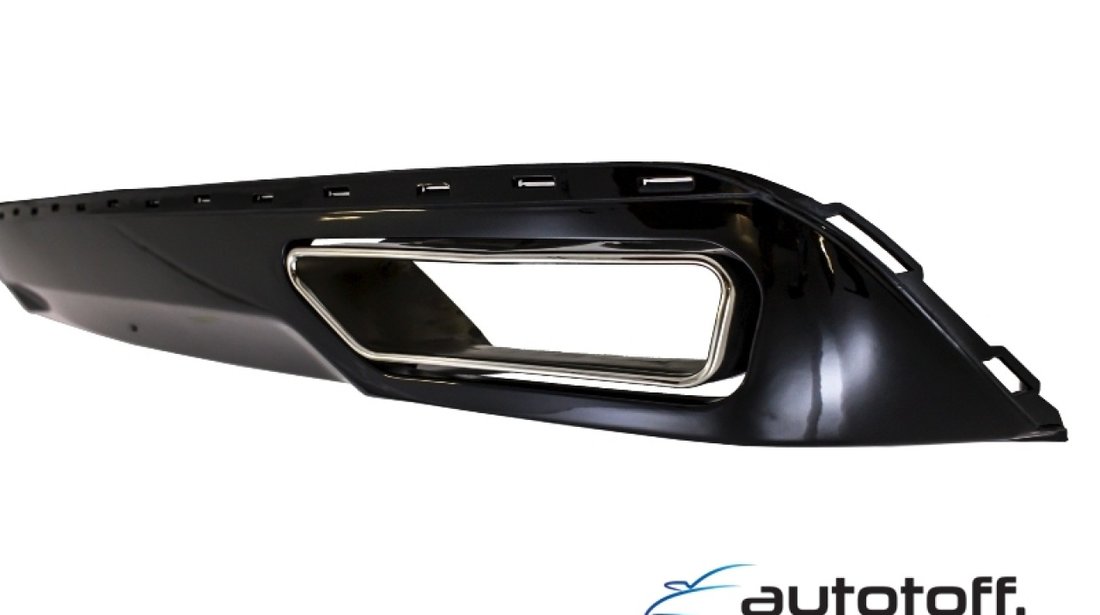 Difuzor Bara Spate si Ornamente Evacuare Audi A6 4G (2010-2014) Facelift w12 Design