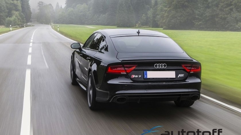 Difuzor Bara Spate si Ornamente Evacuare Audi A7 4G (2010-2014) RS7 Design