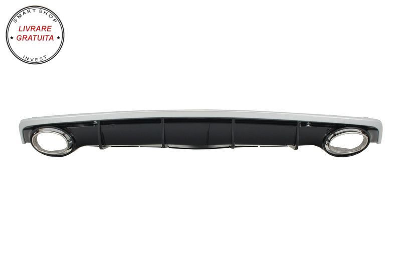 Difuzor Bara Spate si Ornamente Evacuare Audi A7 4G Facelift (2015-2018) RS7 Desig- livrare gratuita