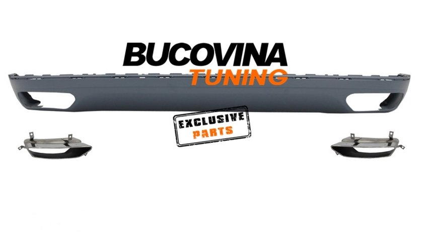 DIFUZOR BARA SPATE SI ORNAMENTE EVACUARE AUDI A8 D4 (2010-2018) W12 DESIGN