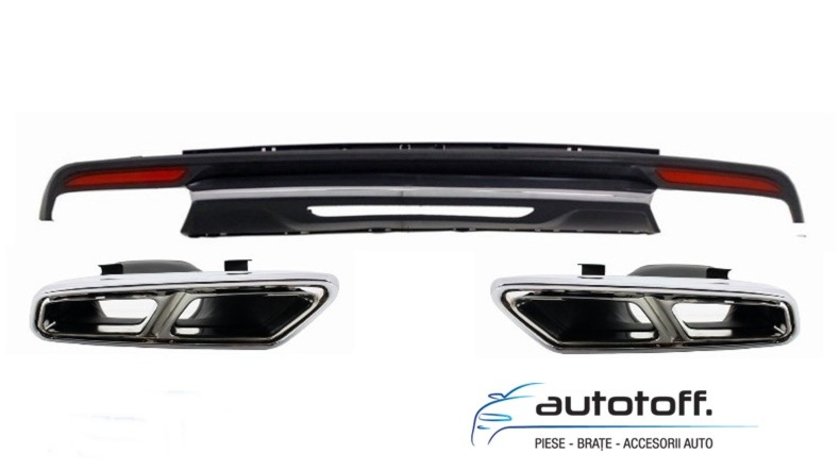 Difuzor bara spate si ornamente evacuare Mercedes S-Class W222 (2013+) S65 Design
