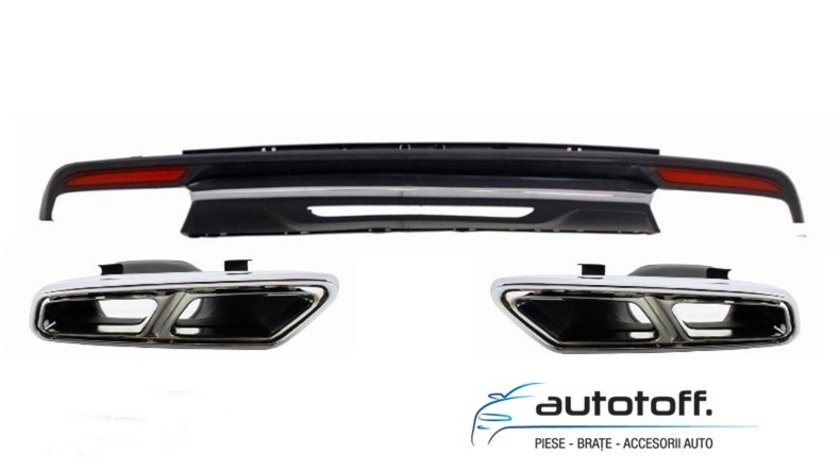 Difuzor bara spate si ornamente evacuare Mercedes S-Class W222 (2013+) S65 Design