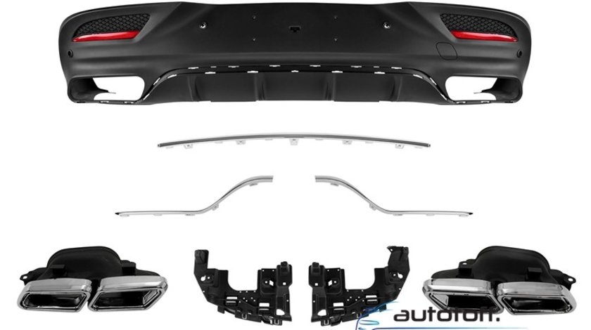 Difuzor bara spate si ornamente evacuare Mercedes GLE Coupe C292 (2015+) AMG Design