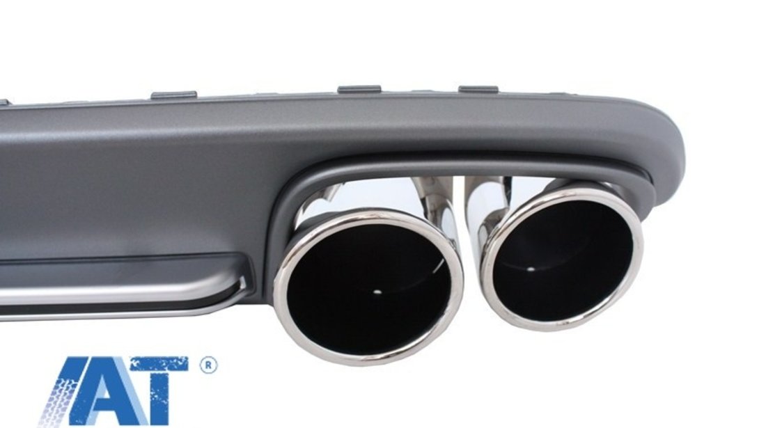 Difuzor Bara Spate si Ornamente Evacuare compatibil cu AUDI A4 B8 Facelift (2012-up) S4 Design