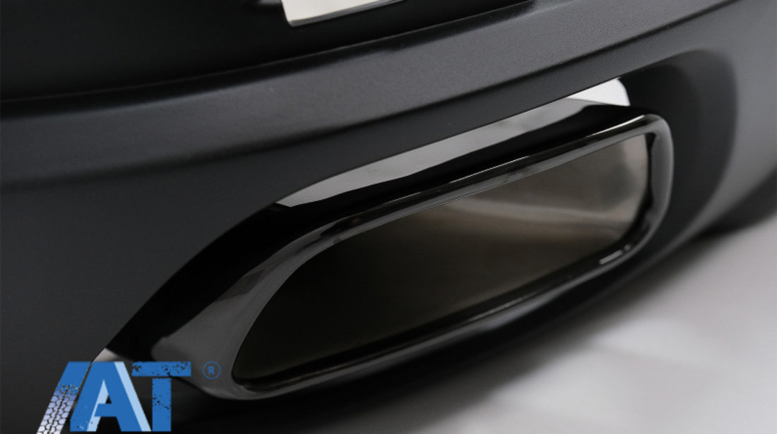 Difuzor Bara Spate si Ornamente Evacuare compatibil cu BMW X5 F15 (2013-2018) M-tech V8 Design Cenusiu Lucios