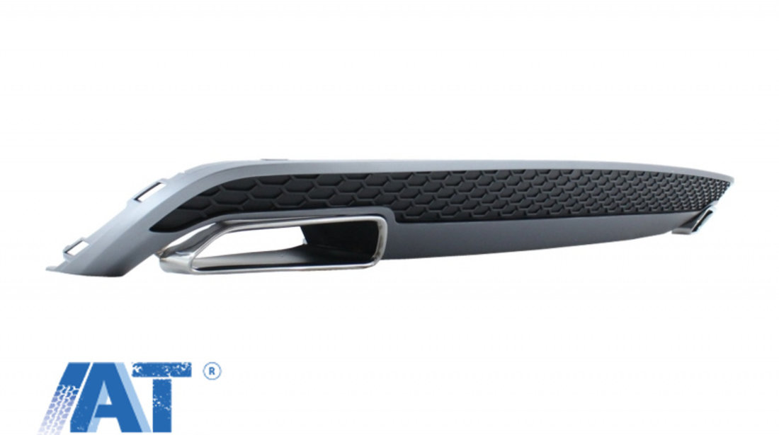 Difuzor Bara Spate si Ornamente Evacuare compatibil cu AUDI A6 4G (2011-2014) Facelift Look