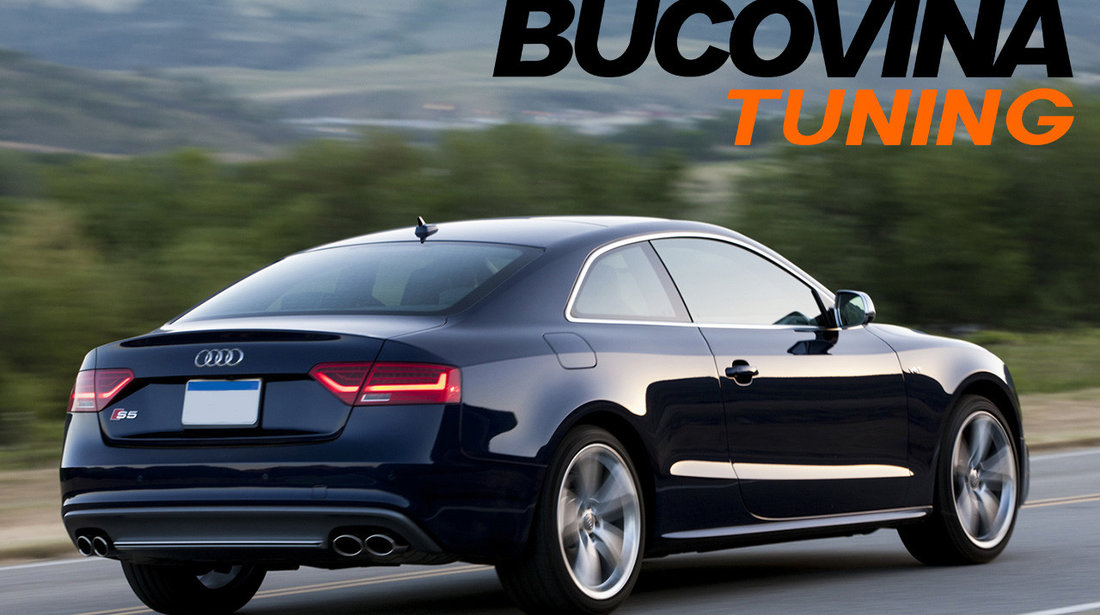 Difuzor bara spate si ornamente evacuare compatibil cu Audi A5 8T Coupe (07-15)