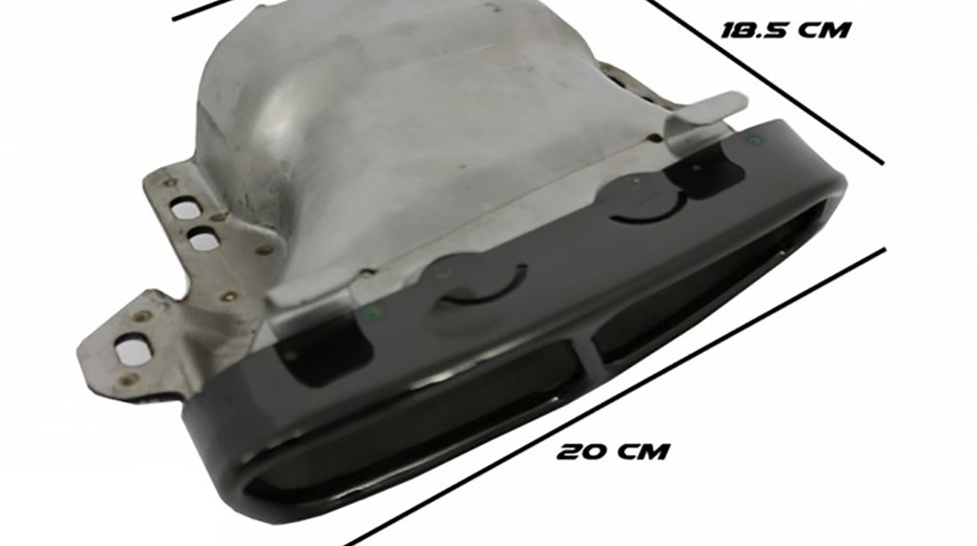 Difuzor bara spate si ornamente evacuare compatibil cu Mercedes Benz A-Class W176 (12-18)