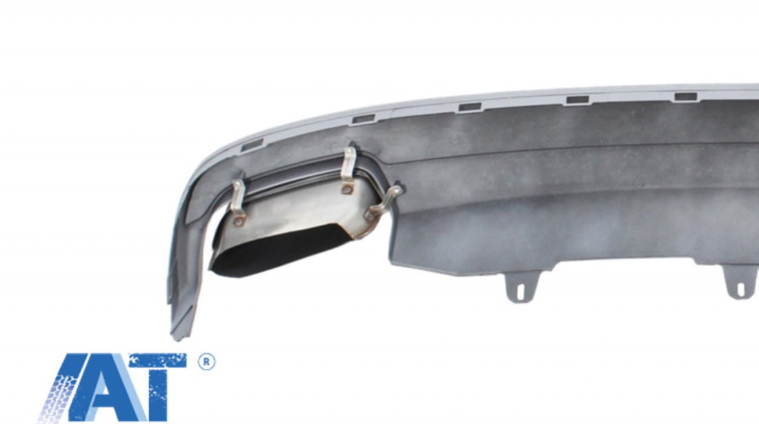 Difuzor Bara Spate si Ornamente Evacuare compatibil cu AUDI A6 4G (2011-2014) Facelift Look