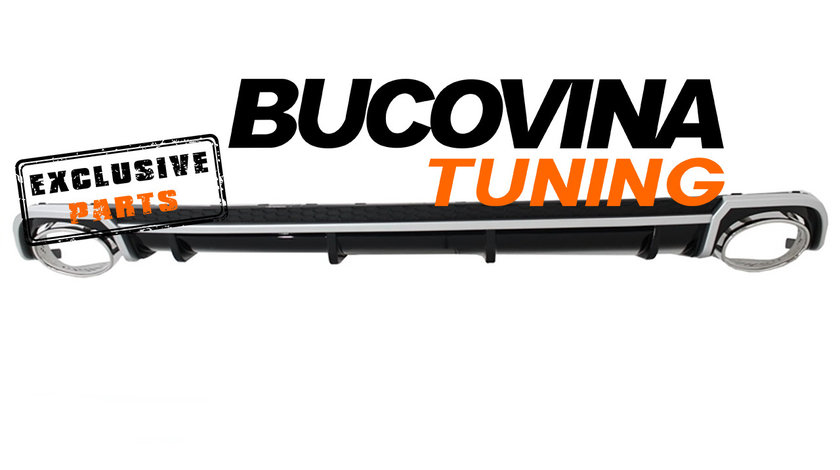 Difuzor bara spate si ornamente evacuare compatibile cu Audi A4 B9 8W (16-19)