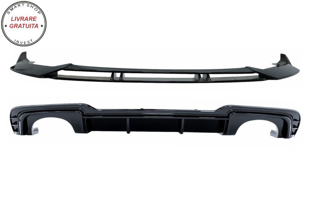 Difuzor Bara Spate si Prelungire Bara Fata Lip Audi A3 8V Hatchback Sportback Face- livrare gratuita
